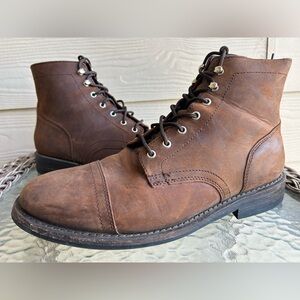 Nice! Men’s THURSDAH BOOT Company CAPTAIN Leather Lace-Up Boots 11.5